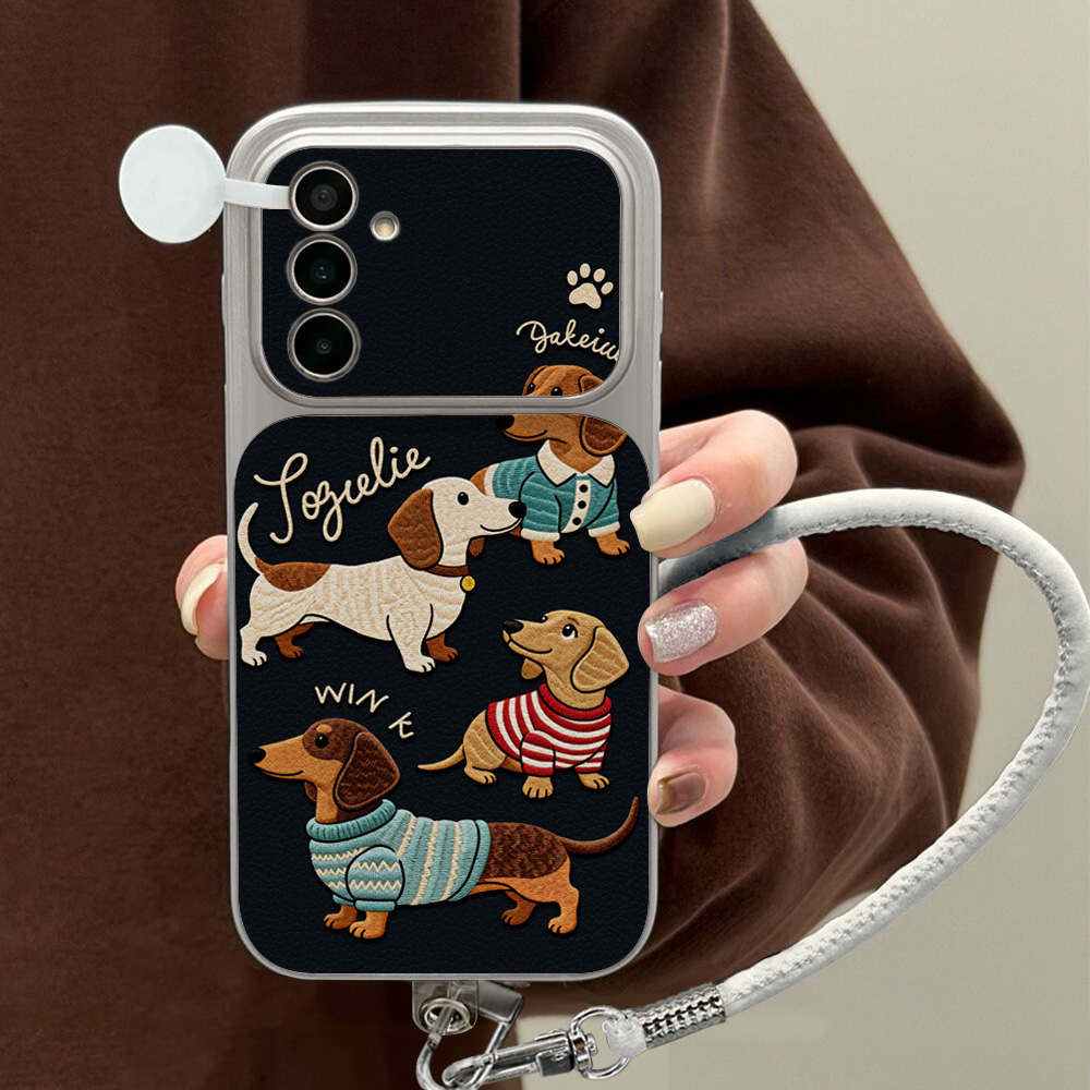 Leatherwork Drawing - Coque de téléphone en cuir de
