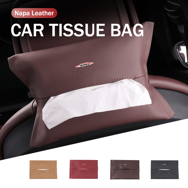 Leather Work For Car - Boîte à mouchoirs en cuir pour