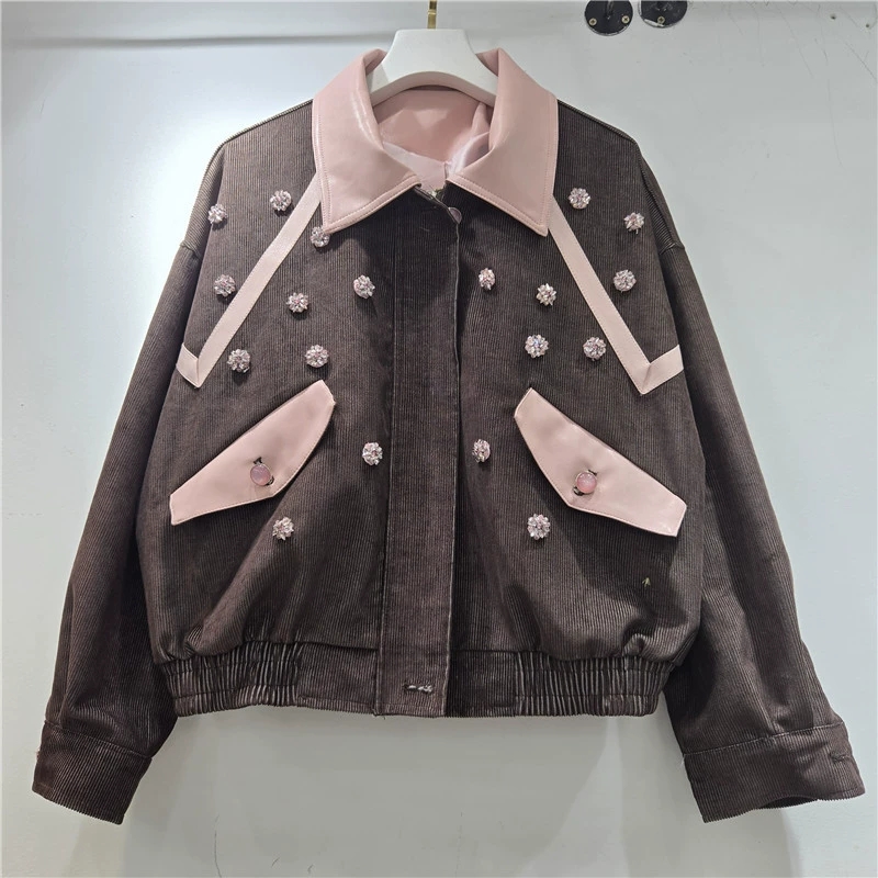 Veste Courte Femme en Velours  - Leatherwork Flowers avis et prix