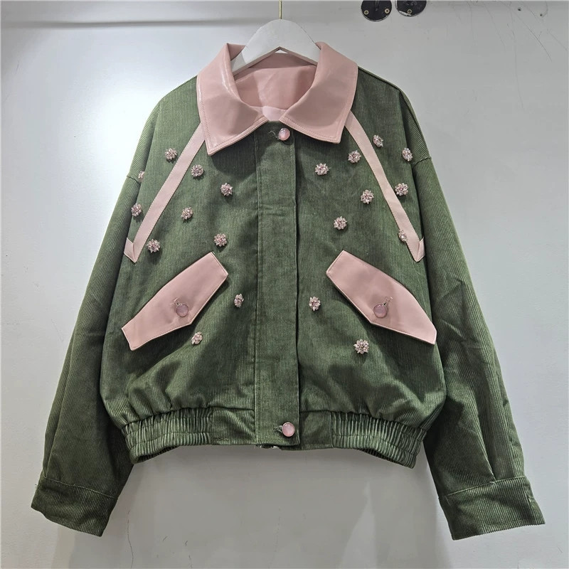 Veste Courte Femme en Velours  - Leatherwork Flowers avis et prix
