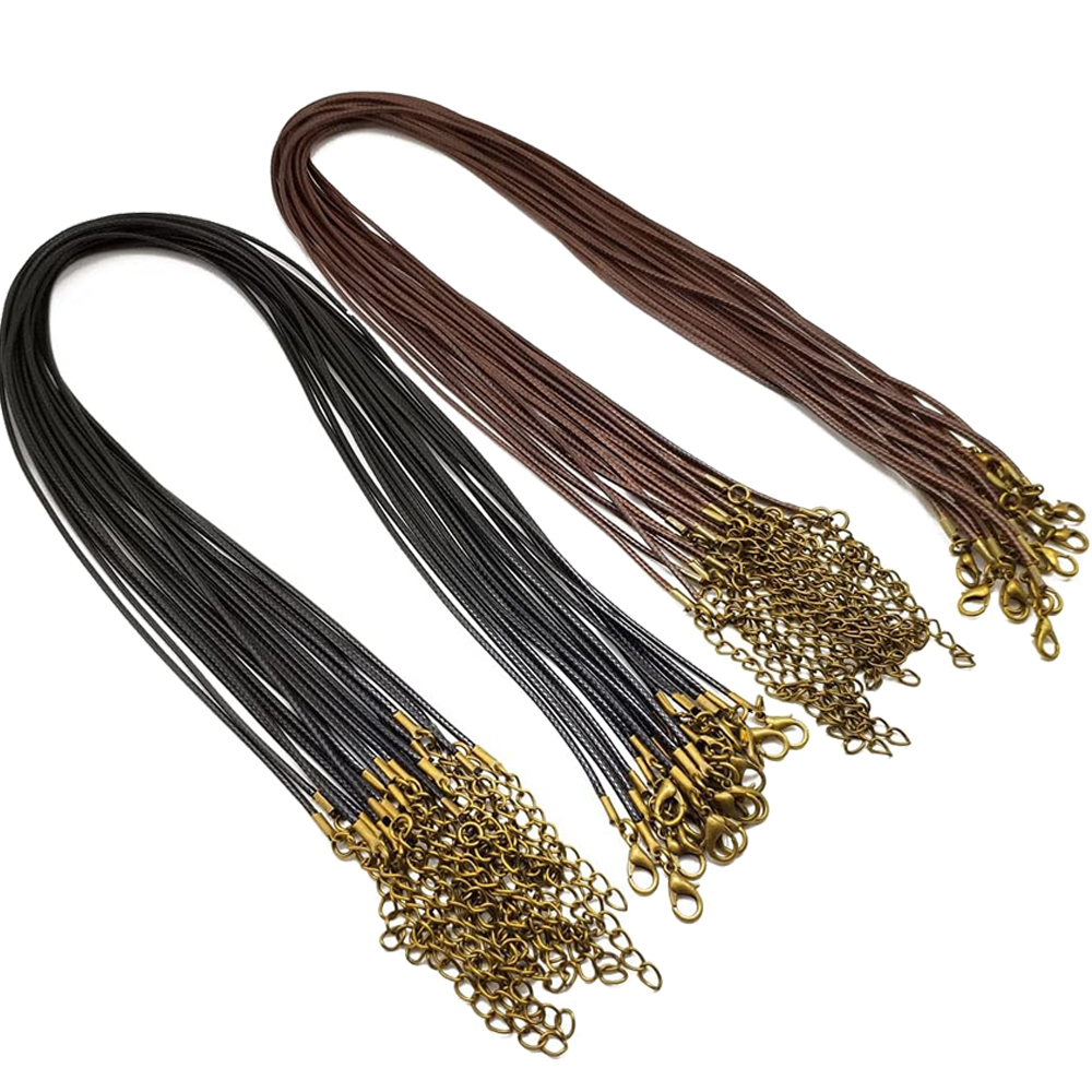 Cordon de collier ciré marron  - Leatherwork Diy avis et prix