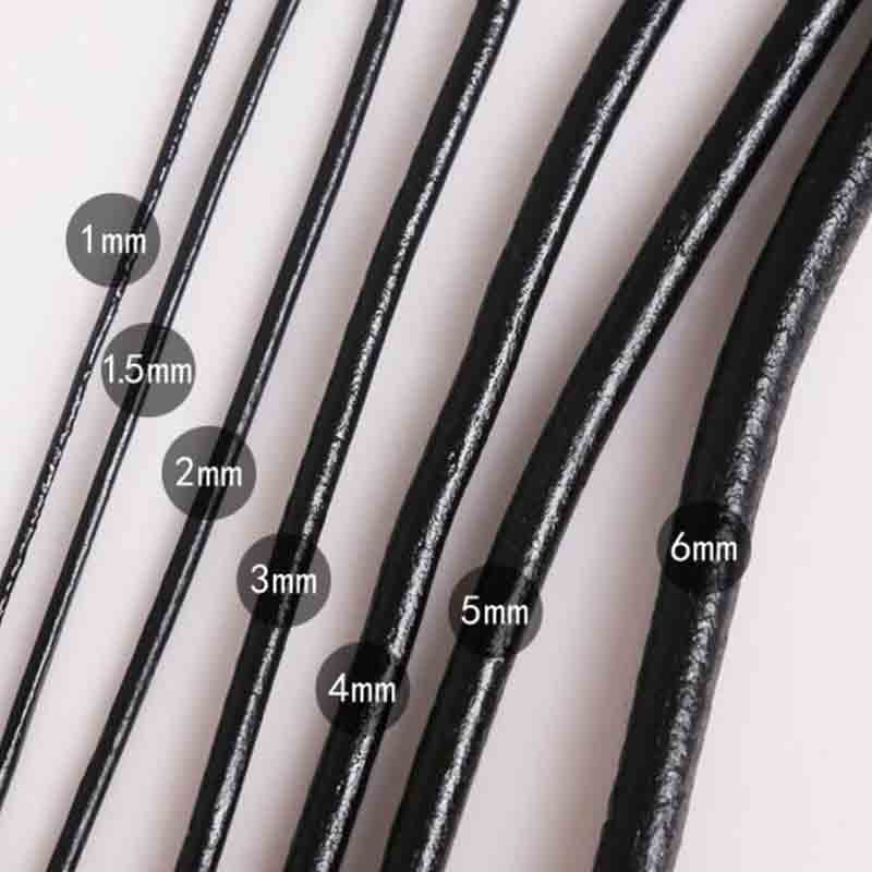 Cordons en cuir véritable noir - Leatherwork Thread avis et prix
